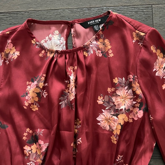 EverNew Shona shirred waist midi satin dress SZ 10 - Picture 3 of 12